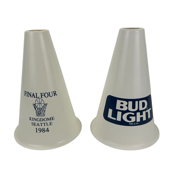 NCAA Final Four Kingdom Seattle 1984 Vintage Mega Horn Bud Light Beer - Picture 1 of 7